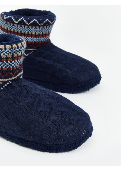 Yeni Sezon Desenli Erkek Ev Botu modelleri