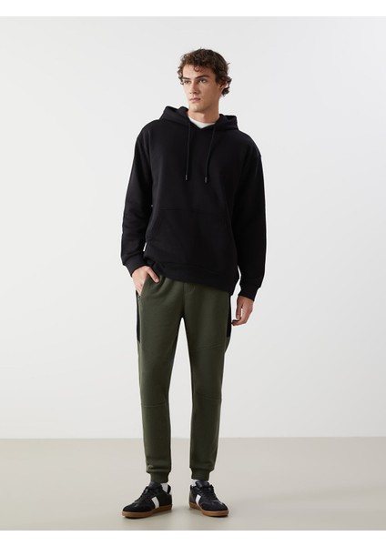 Yeni Sezon Standart Kalıp Erkek Kalın Jogger Eşofman Altı
