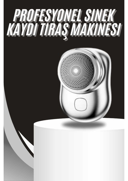 Kablosuz Tıraş Makinesi Günlük Hızlı Taşınabilir Şarjlı Yuvarlak Paslanmaz Çelik