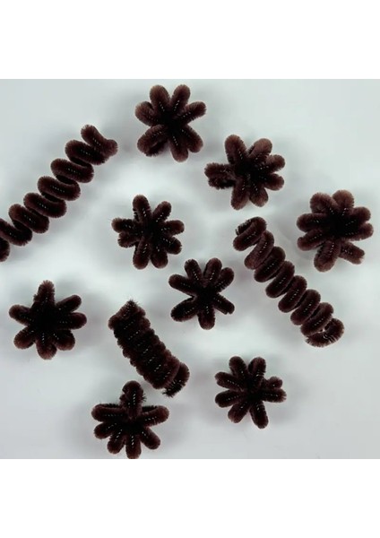 Şönil Tel, El Işi, Dıy, Hobi ve Çiçek Yapım Teli, Kahverengi, 100 Adet, 6 mm - 30 cm fırsatları