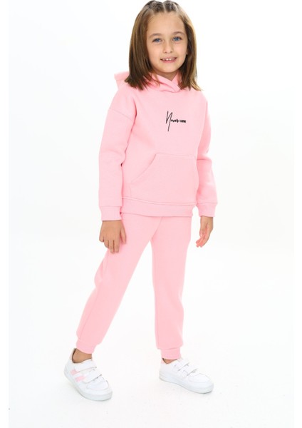 Kız Çocuk Kapüşonlu Eşofman Takım