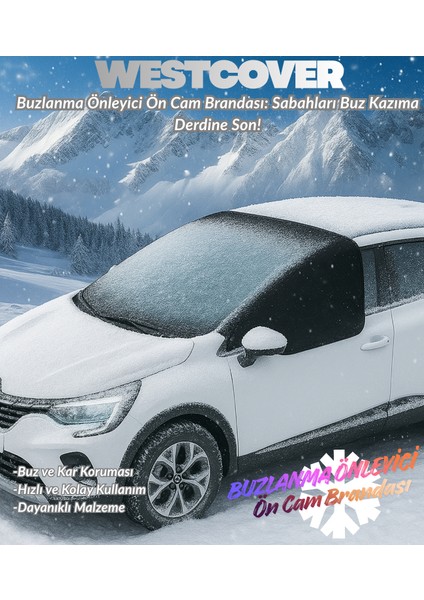 Ford P100 Siyah Kar-Buzlanma Önleyici Ön Cam Brandası,örtüsü