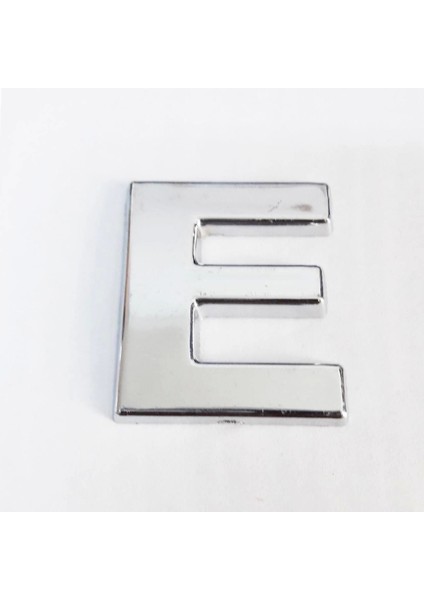 Cemax E Harfi 3,75 cm Krom Yapışkanlı