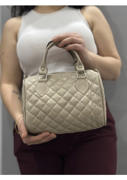 Lvsqvr Kapaksız Kapitone Bej Cilt Çanta (Beden: Standart) fiyatları