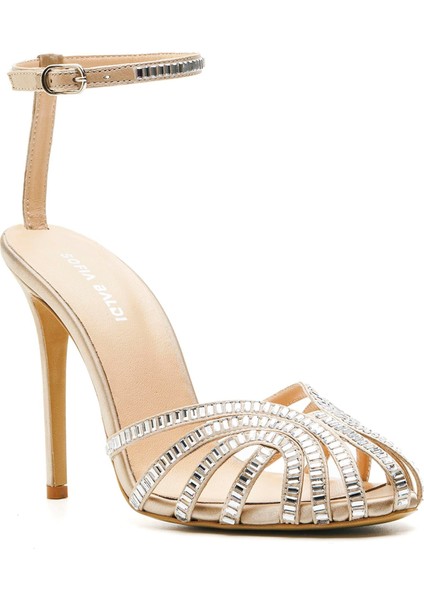 Solev Bej Tekstil Kadın Topuklu Sandalet fiyatları