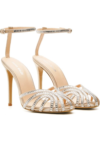 Solev Bej Tekstil Kadın Topuklu Sandalet modelleri