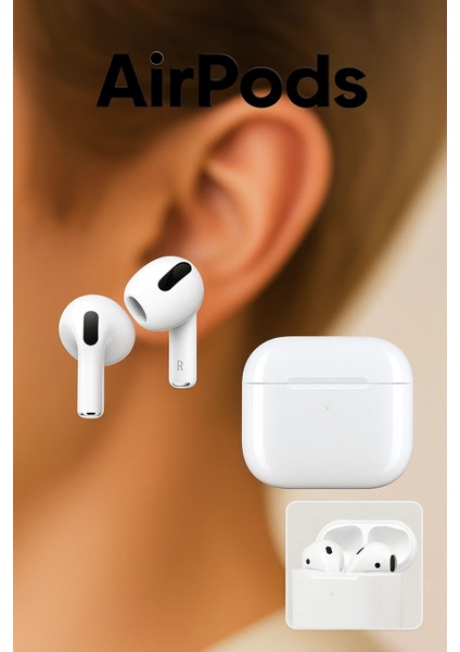 Yeni Seri Airpods 4. Nesil Bluetooth Kulak Içi Kulaklık Anc – Ios & Android Uyumlu