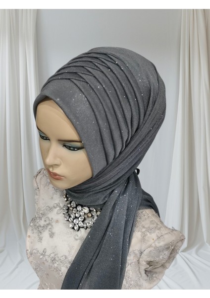 Antrasit Aksesuar Dahil Tek Gamze Model Hazır Duvak Hazır Şal Hazır Türban fırsatları