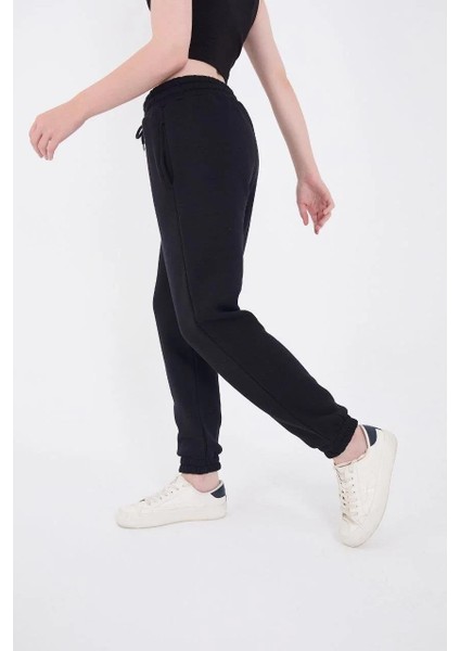 Üç Iplik Lastikli Baskılı Eşofman Pantolon - Lacivert fırsatları