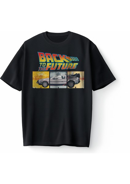 Back To The Future Film Geleceğe Dönüş Oversize Unisex Tişört T-Shirt