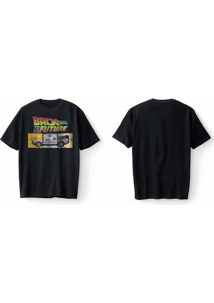 Back To The Future Film Geleceğe Dönüş Oversize Unisex Tişört T-Shirt modelleri