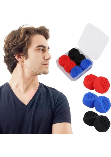 Face Yoga Başlangıç-Orta-Zor Jawline Çene Kası Egzersiz Topu 6'lı Set modelleri