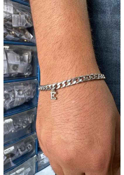 Kişiye Özel Harfli Gurmet Spor Unisex Zincir Çelik Bileklik Sevgiliye Eşe Hediye H081H modelleri