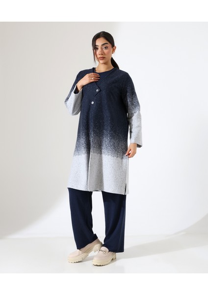 Düğme Kapama Örme Ceket Üç Parça Takım modelleri