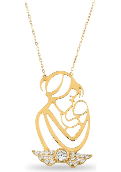 14 Ayar Altın Anne ve Bebek Kolye indirimleri