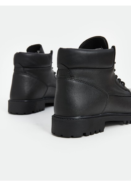 Yeni Sezon Bağcıklı Deri Görünümlü Erkek Bot indirimleri