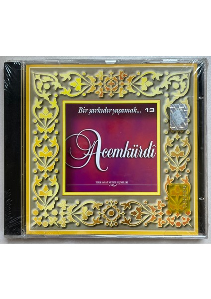 Türk Sanat Müziği Seçmeleri 13 Acemkürdi CD (Jelatinli Sıfır Orijinal Dönem Baskı Cd)