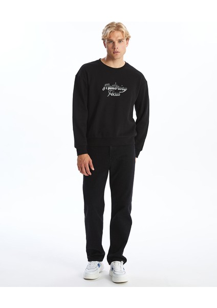 Yeni Sezon Bisiklet Yaka Uzun Kollu Erkek Kalın Sweatshirt fiyatları