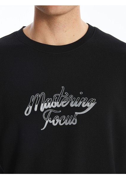 Yeni Sezon Bisiklet Yaka Uzun Kollu Erkek Kalın Sweatshirt modelleri