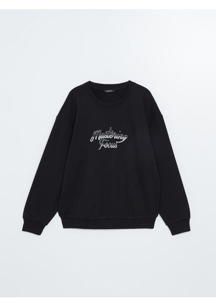 Yeni Sezon Bisiklet Yaka Uzun Kollu Erkek Kalın Sweatshirt indirimleri