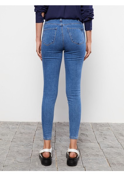 Yeni Sezon Yüksek Bel Jüpiter Süper Skinny Fit Kadın Jean Pantolon fırsatları
