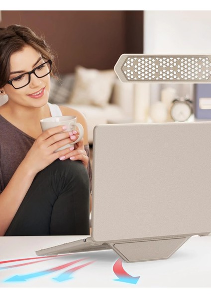 Lvsqvr Newface Macbook Air 15 2024 Macbook Deri Kapak - Gold fırsatları