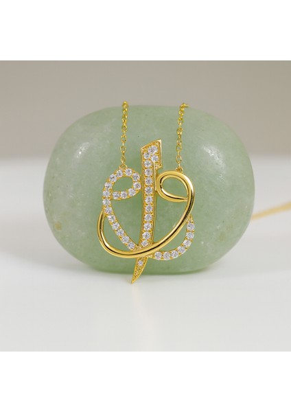 14 Ayar Altın Elif ve Vav Kolye