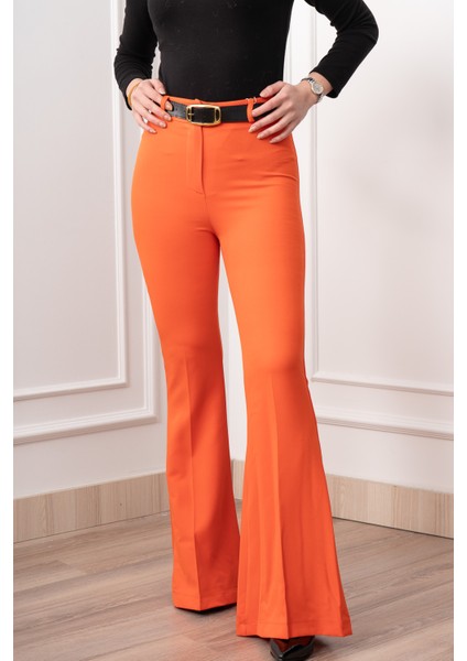 Elitecontour High-Waist Flare Atlas Pantolon indirimleri