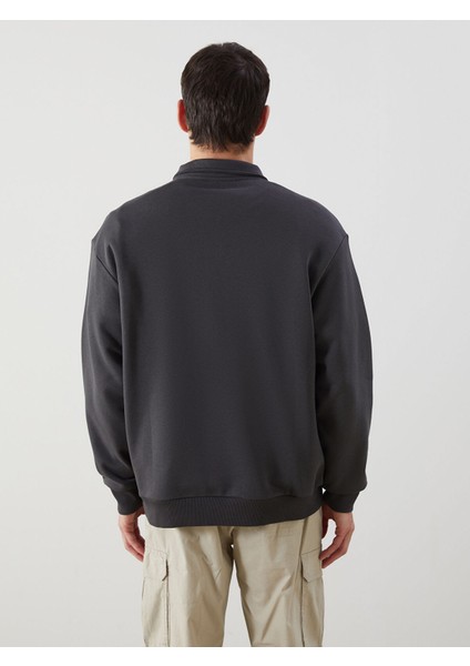 Yeni Sezon Dik Yaka Erkek Sweatshirt fırsatları