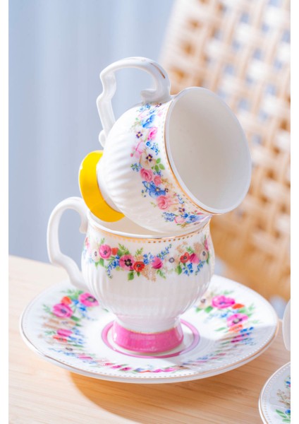 Despina 6 Kişilik Porselen Kahve Fincan Takımı - 90 ml modelleri