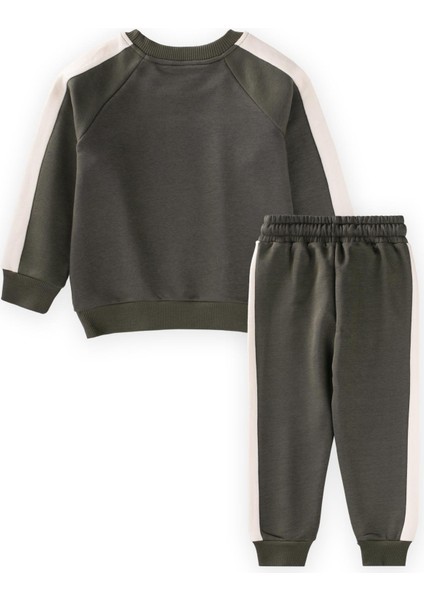 Garnili Sweatshirt Takım 2-8 Yaş Haki Yeşil fiyatları