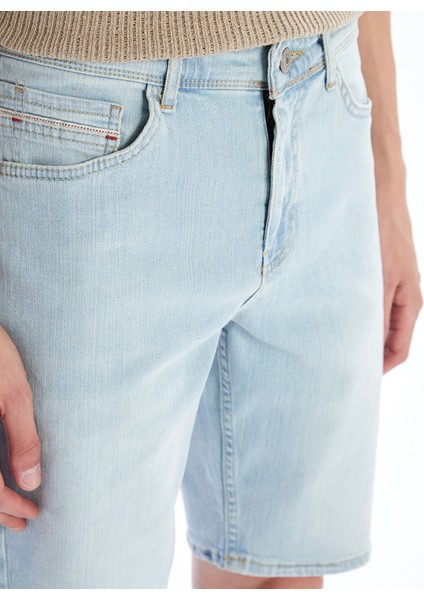 Yeni Sezon Slim Fit Erkek Jean Şort modelleri