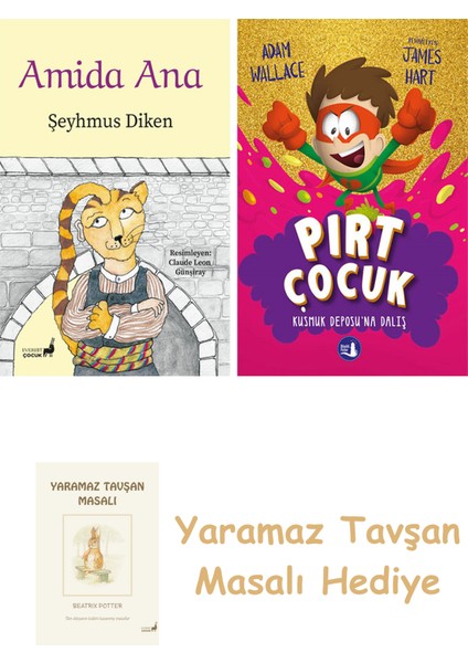 Amida Ana + Pırt Çocuk 3 - Kusmuk Deposuna Dalış + Yaramaz Tavşan Masalı