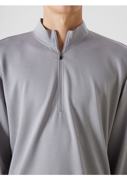 Yeni Sezon Dik Yaka Erkek Sweatshirt modelleri