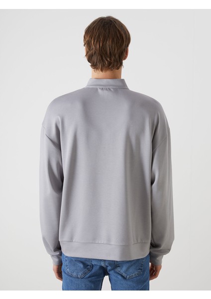 Yeni Sezon Dik Yaka Erkek Sweatshirt fırsatları