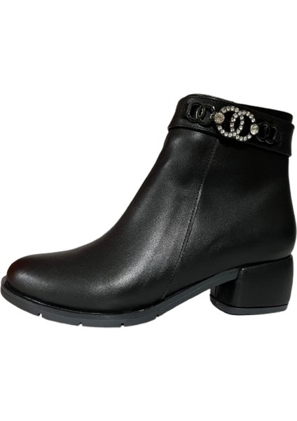 Bej Mat Fermuar Detaylı Rahat Kadın 4.5 cm Topuklu Bot fiyatları