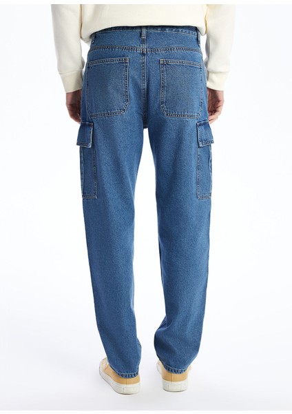 Yeni Sezon Baggy Fit Erkek Kargo Jean Pantolon fırsatları