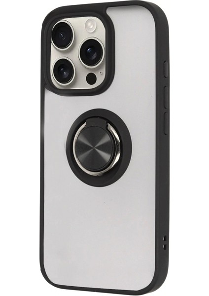 Ieg iPhone 16 Pro Max Kılıf Montreal Yüzüklü Silikon Kapak - Siyah fiyatları