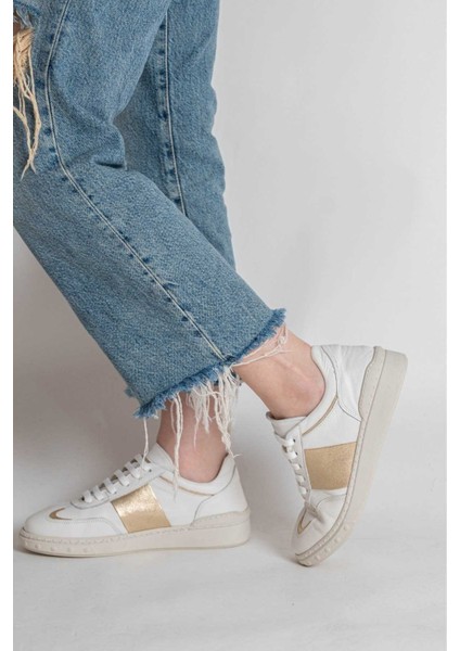 Bağcıklı Kauçuk Taban Sneaker 101-GUMK-01 Kadın Ayakkabı