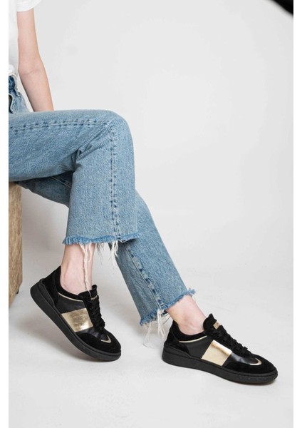 Bağcıklı Kauçuk Taban Sneaker 101-GUMK-01 Kadın Ayakkabı