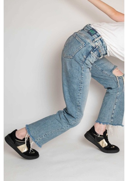 Bağcıklı Kauçuk Taban Sneaker 101-GUMK-01 Kadın Ayakkabı modelleri