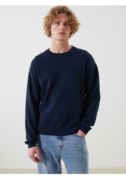 Yeni Sezon Bisiklet Yaka Erkek Triko Kazak