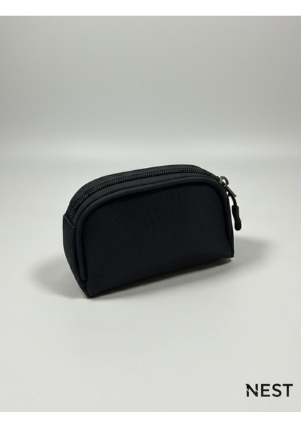 Siyah Renk Makyaj Çantası, Bozuk Para Çantası, Takı Çantası modelleri