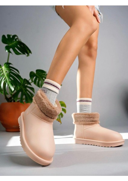 Kadın Su Geçirmez Içi Tamamen Kürklü Eva Bot