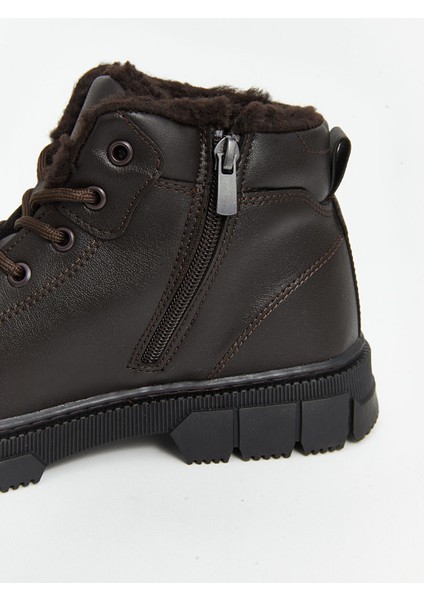 Yeni Sezon Bağcıklı Deri Görünümlü Erkek Bot indirimleri