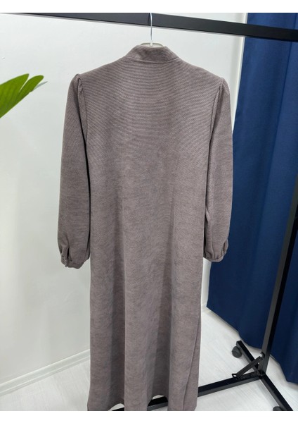 Bağlamalı Çıtçıt Detaylı Şönil Ferace - Somon modelleri