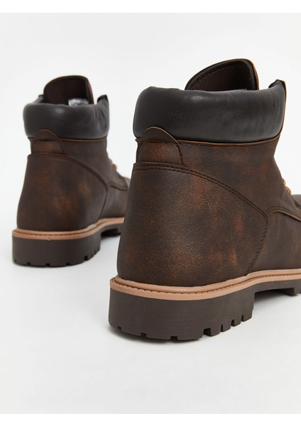 Yeni Sezon Bağcıklı Deri Görünümlü Erkek Bot indirimleri