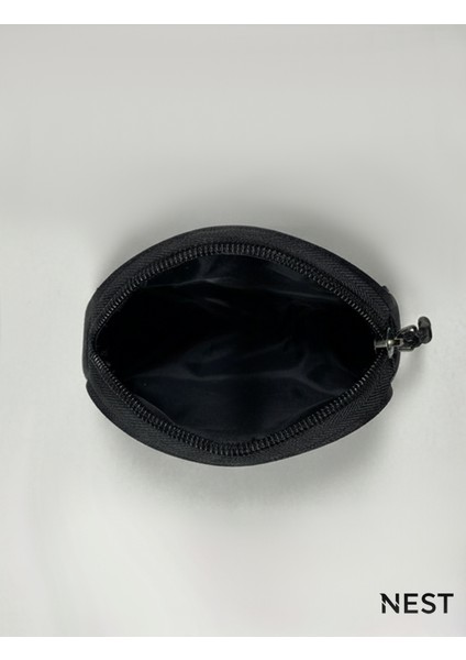 Siyah Renk Makyaj Çantası, Bozuk Para Çantası, Takı Çantası