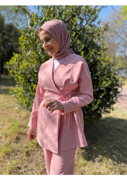 Kadın Yandan Bağlamalı Pensli Takım M101 - Pembe fiyatları
