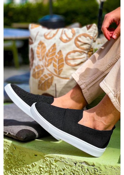 Lvsqvr KB-114 Kuback Siyah Triko Yüksek Taban Bağcıksız Günlük Erkek Ayakkabı (Numara: 41) modelleri